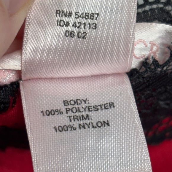 Victoria's Secret Red Lace Slip Nightie Mini Dress Slit M Satin - Picture 5 of 10